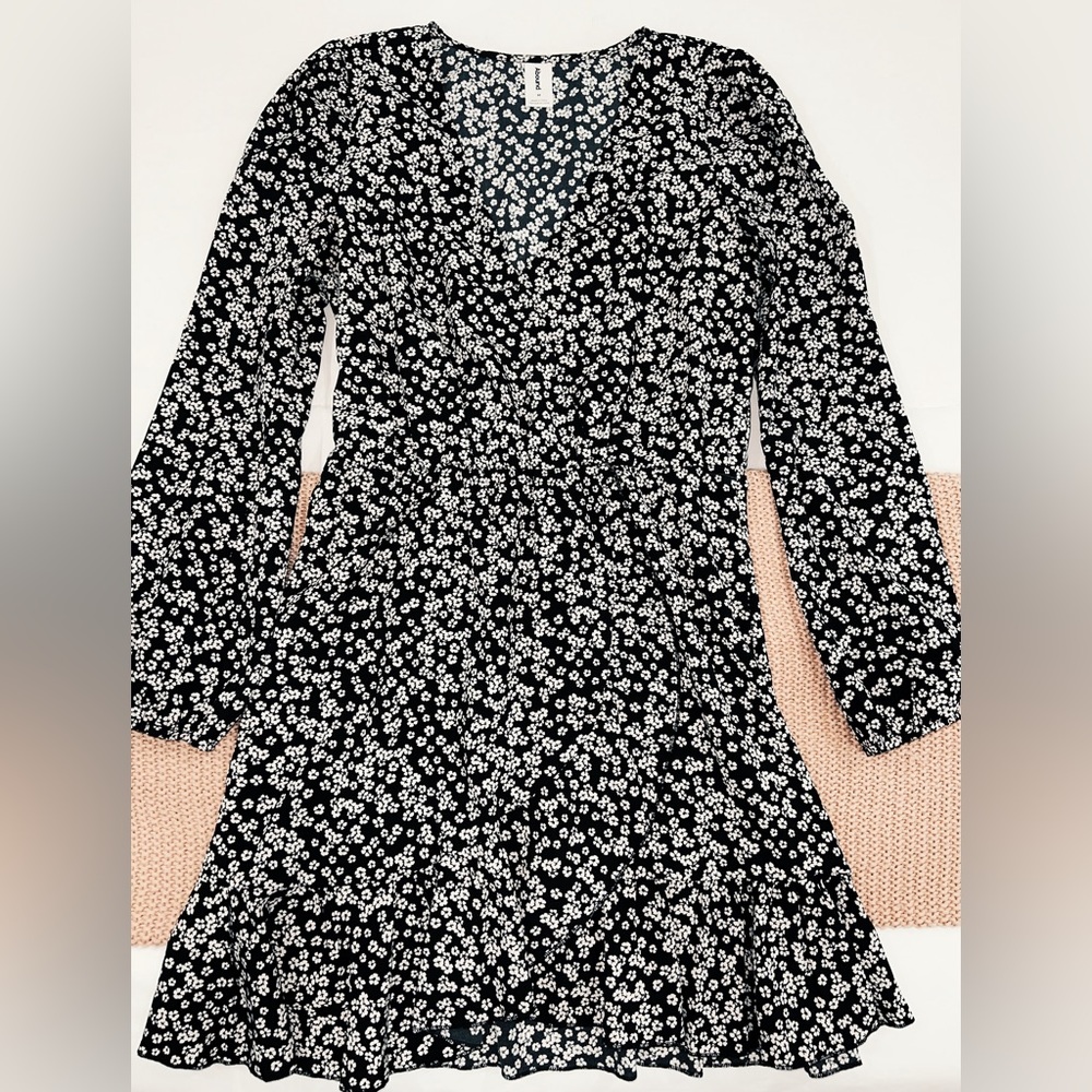 Abound ruffled wrap dress